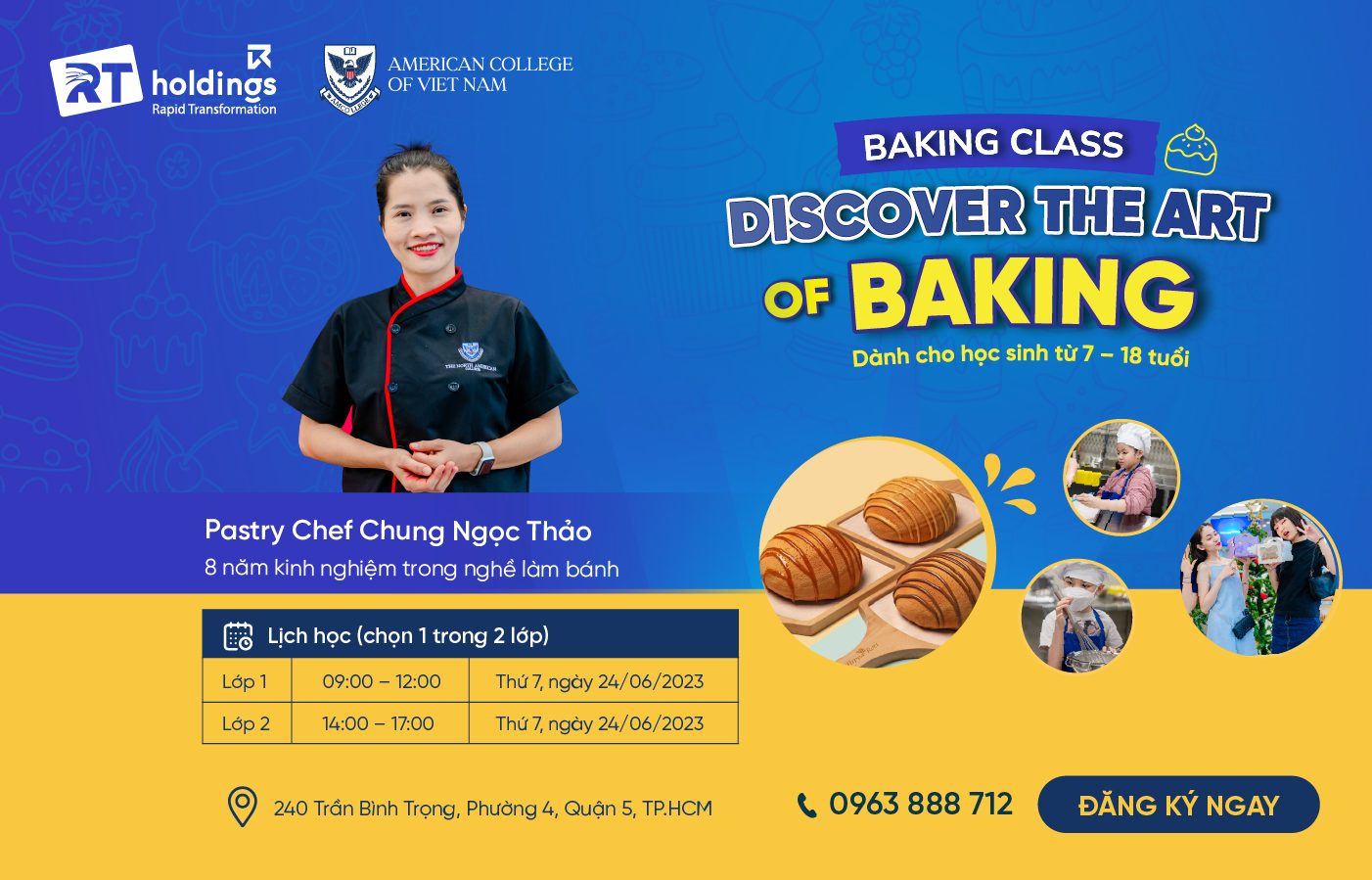 Baking Studio Program Ignite your creativity with the specialized course